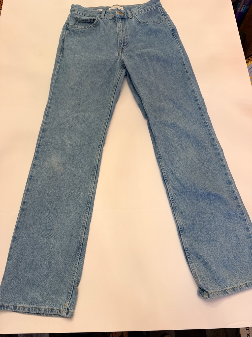 MNG Mango Matilda Straight Leg Jeans - Light Wash Denim